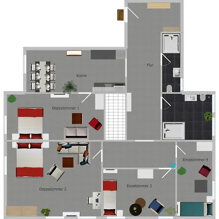 Daire Elisabett - Elisa - 4 Schlafzimmer Und 2 Baeder, Bis 6 Personen