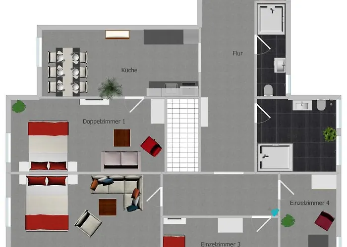 Apartment Elisabett - Elisa - 4 Schlafzimmer Und 2 Bäder, Bis 6 Personen